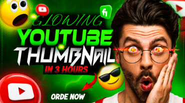 design creative, amazing, clickbait and attractive youtube thumbnail in 3 hour